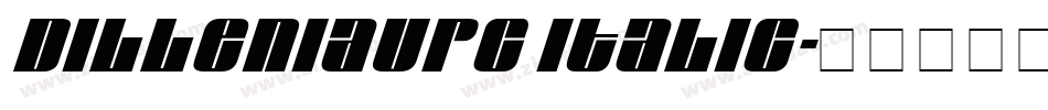 DilleniaUPC Italic字体转换